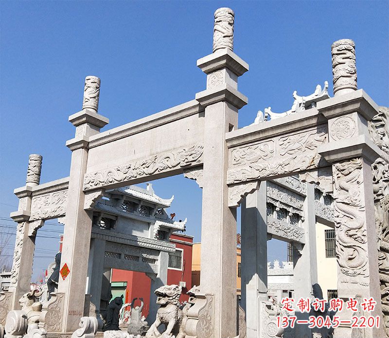 信阳村庄牌坊石雕——记录着悠久历史的传承