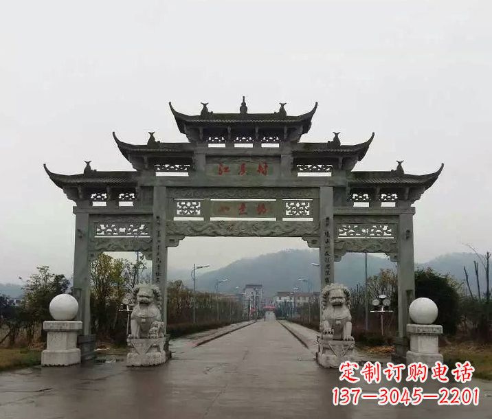 信阳牌坊石雕传承民间文化