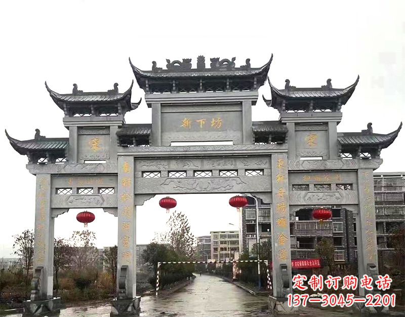 信阳村庄石牌坊雕刻传统工艺的精美瑰宝
