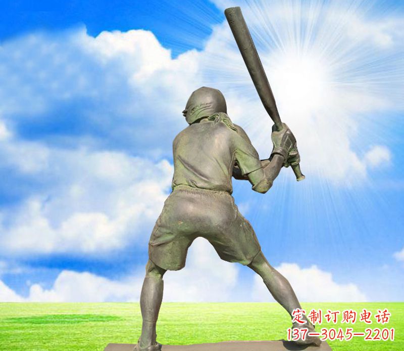 信阳纪念棒球精美的棒球雕塑