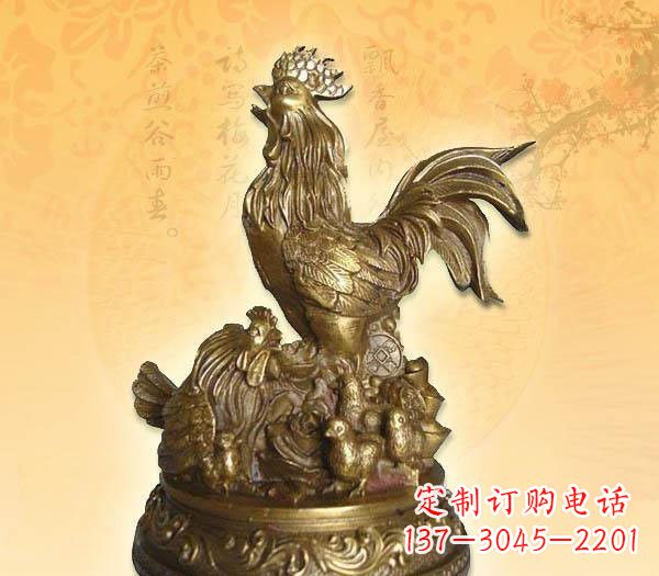 信阳传统的公鸡雕塑