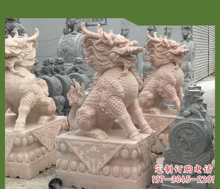信阳大理石踩球麒麟——传承古代神话的雕塑