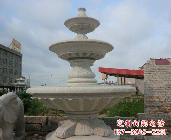 信阳喷泉雕塑灵动精致的大理石美