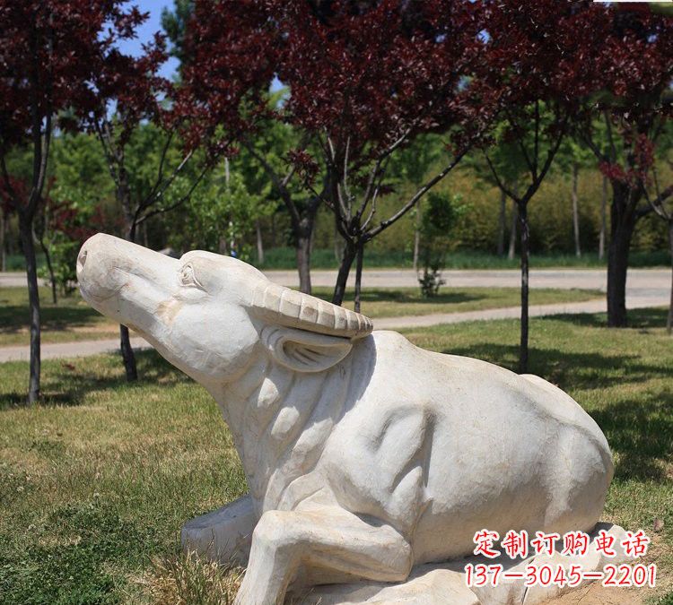 信阳大理石动物雕塑传承文化的艺术精品