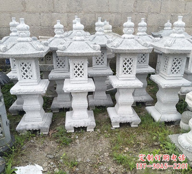 信阳精美大理石石灯雕塑