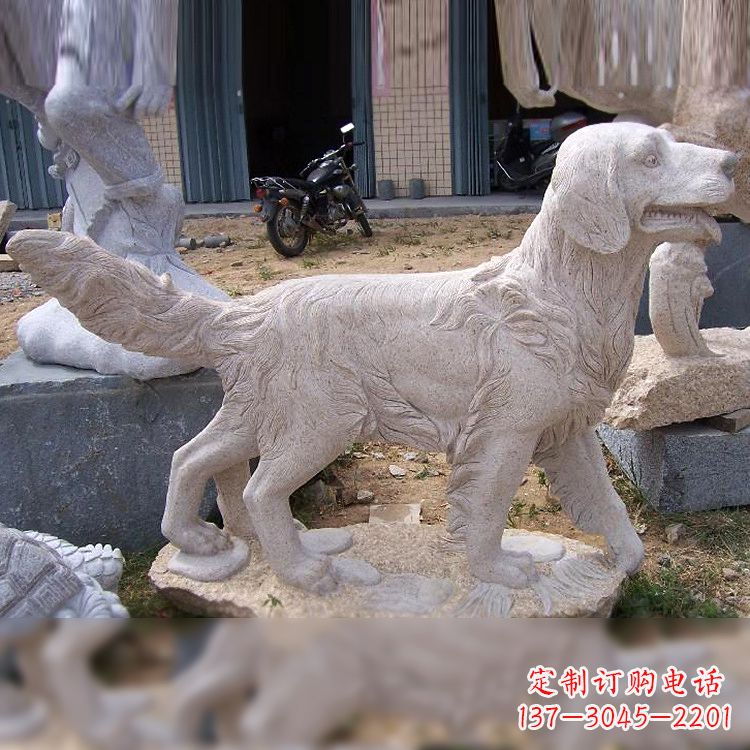 信阳大理石狗雕塑——精致的狗雕塑,让你的生活更有趣