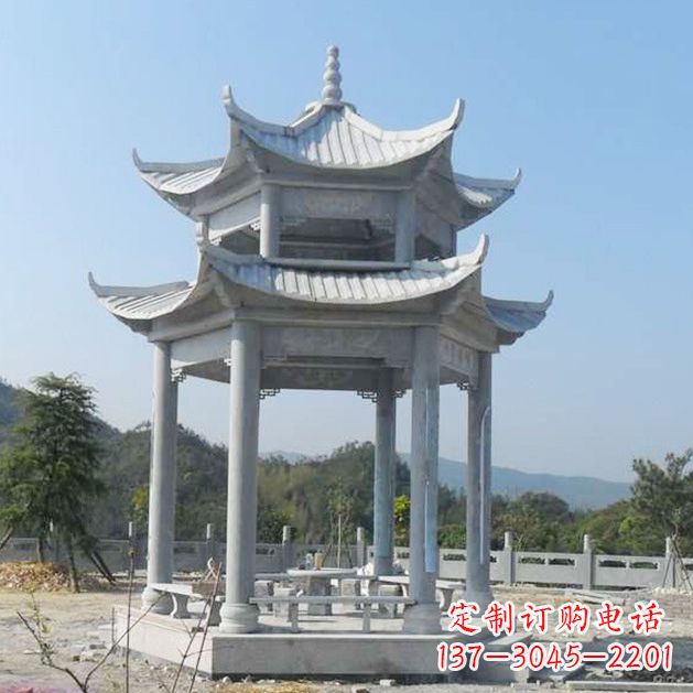 信阳高雅大理石凉亭雕塑