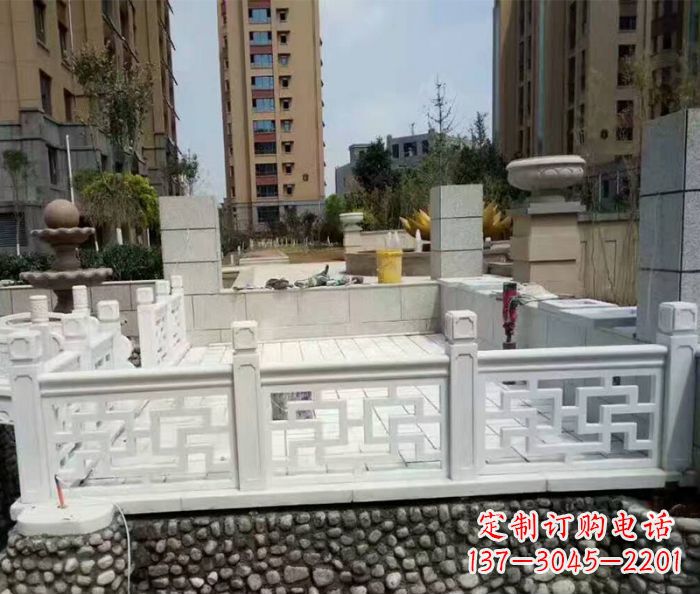 信阳精美大理石国旗台石雕雕塑
