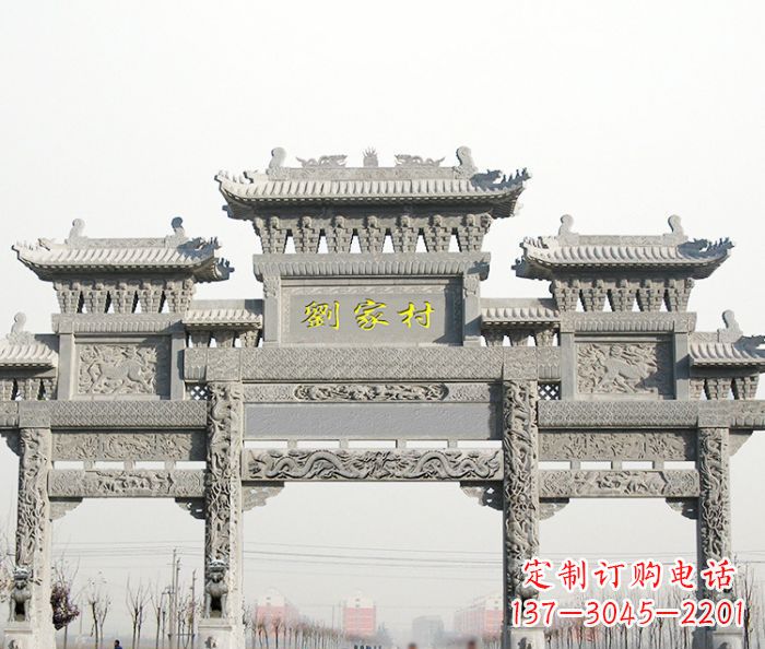 信阳高品质大理石牌坊雕塑