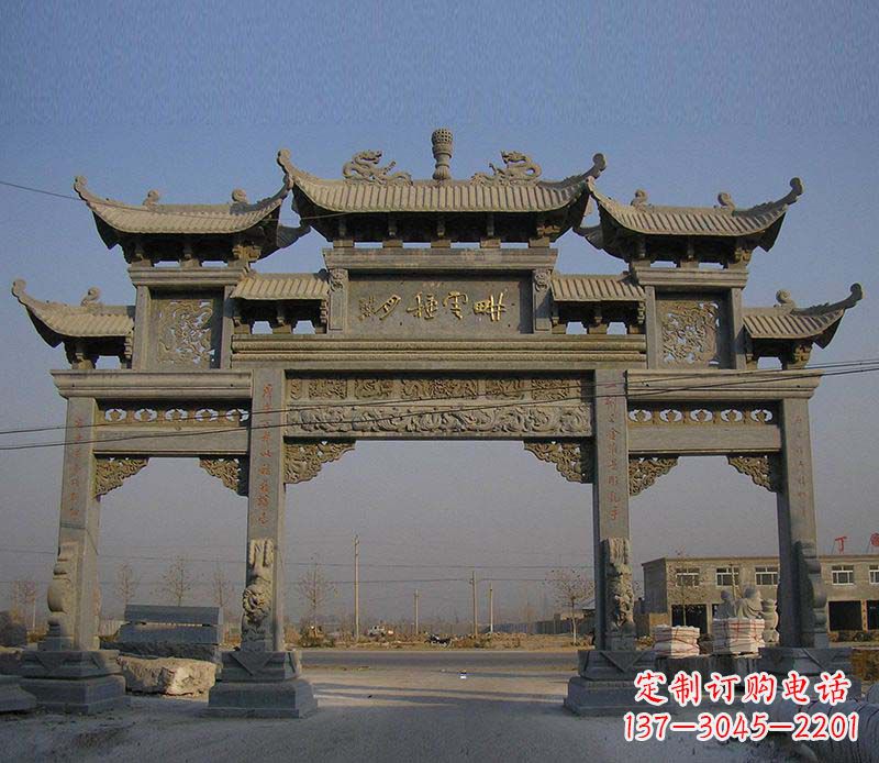 信阳大理石牌楼雕塑定制