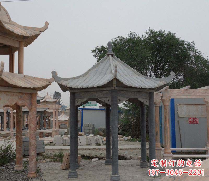 信阳大理石凉亭精美石雕