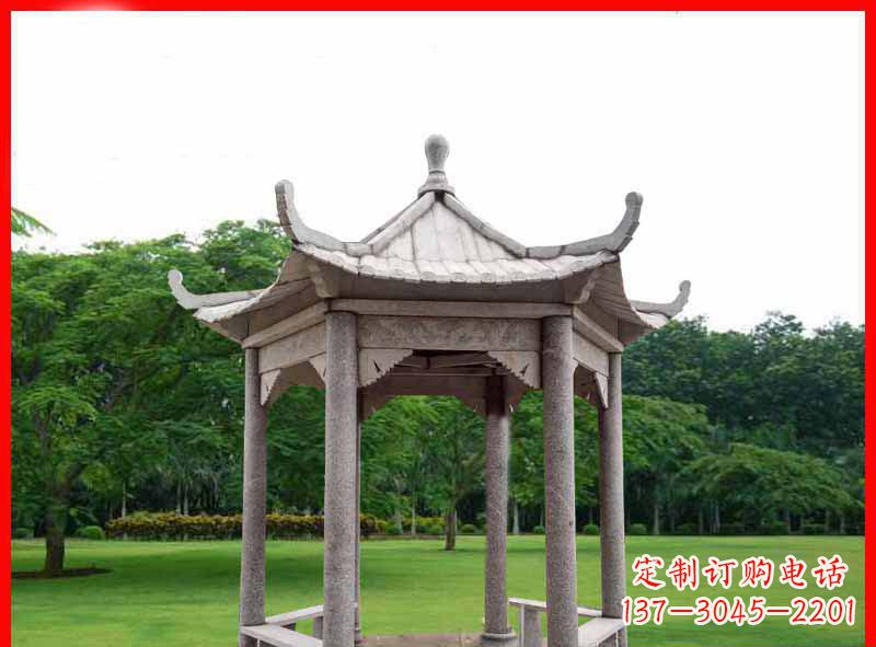 信阳精致大理石凉亭雕塑