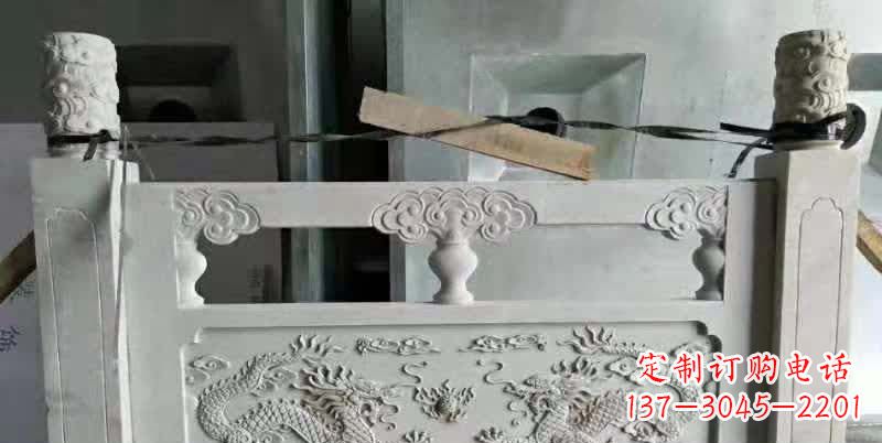 信阳大理石龙浮雕栏板雕塑