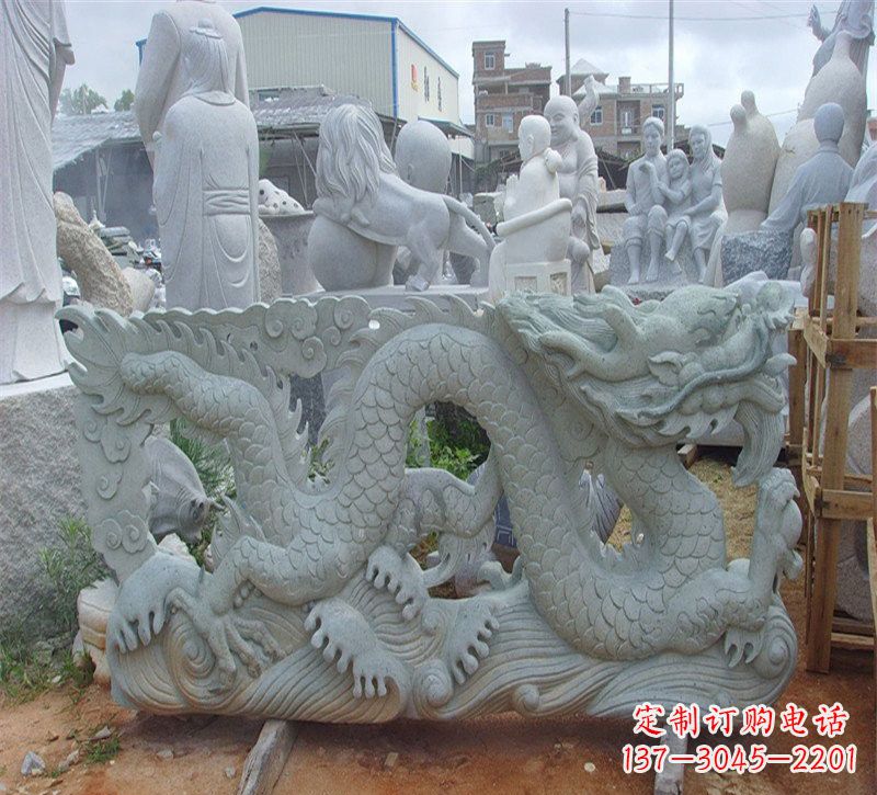 信阳大理石龙石雕传承古老文化,精雕细琢的艺术品