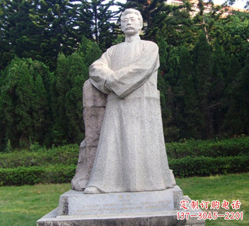 信阳精美独特的鲁迅大理石雕塑
