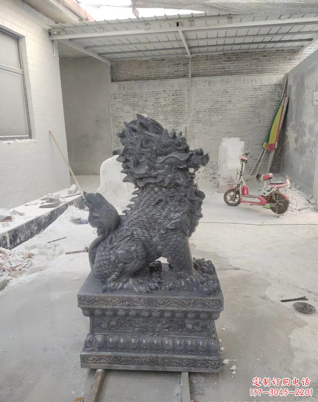 信阳传世工艺大理石麒麟雕塑