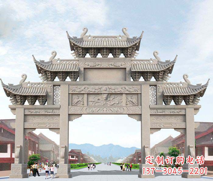 信阳大理石牌坊石雕艺术品
