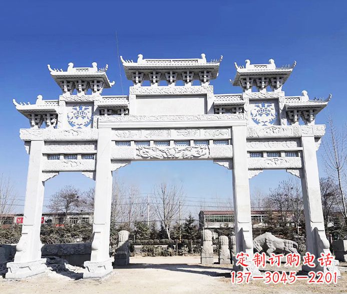 信阳大理石牌坊石雕定制