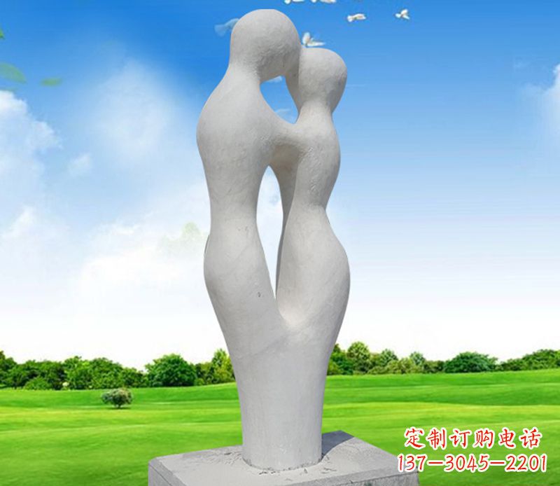 信阳情侣石雕,永恒的爱恋