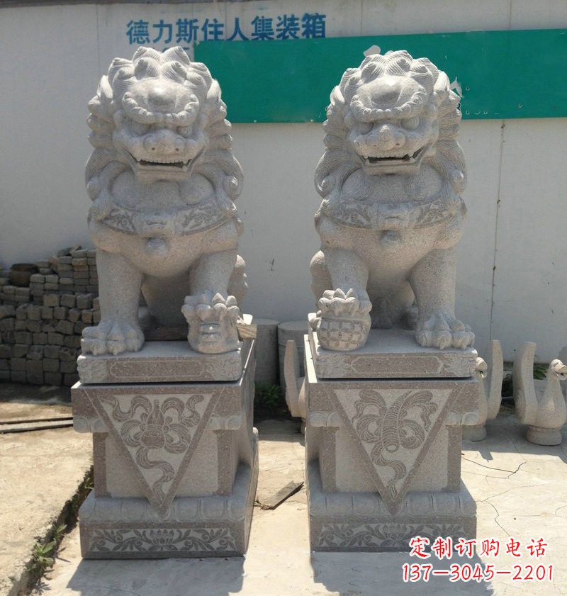 信阳精致大理石狮子雕塑