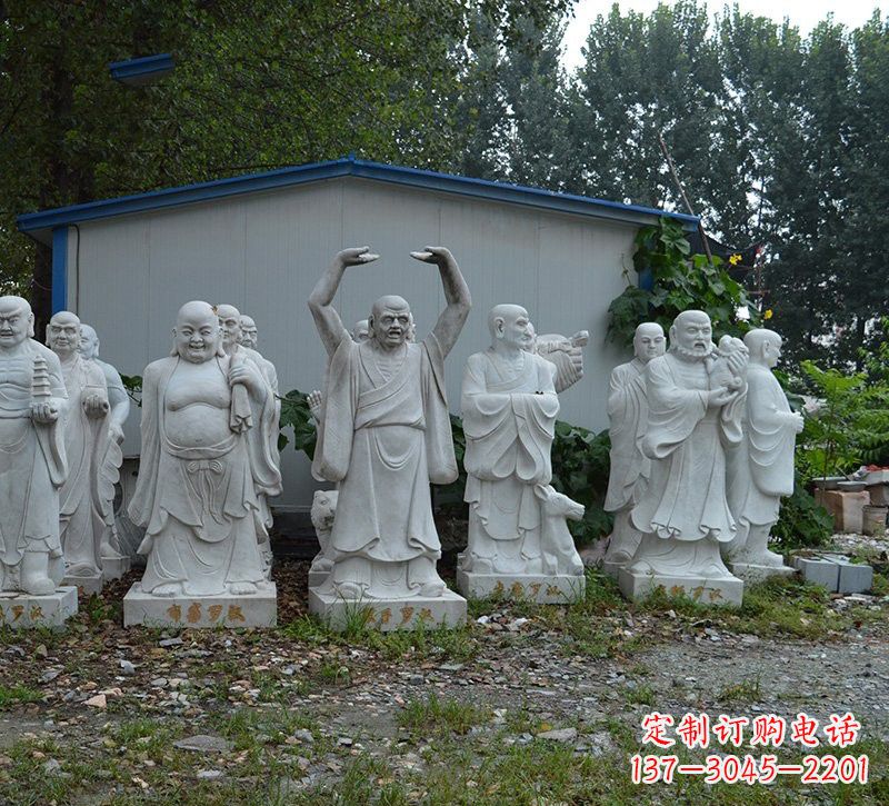信阳大理石罗汉雕塑,高贵雅致