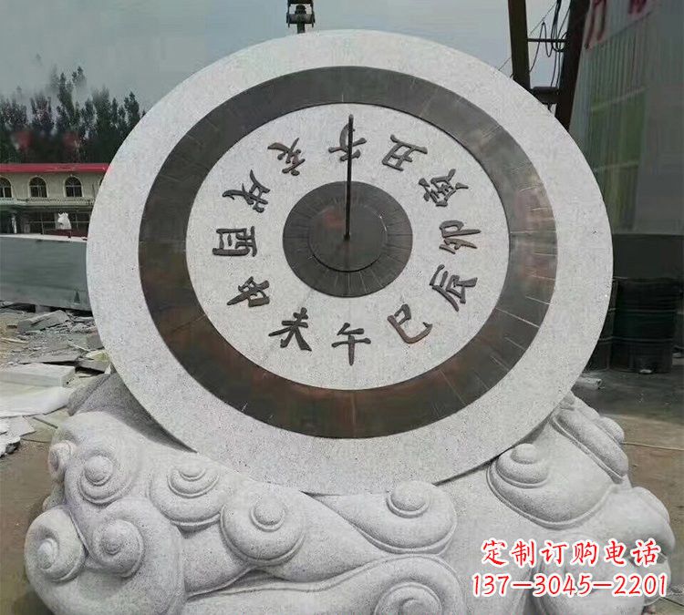 信阳精美大理石十二时辰日晷雕塑