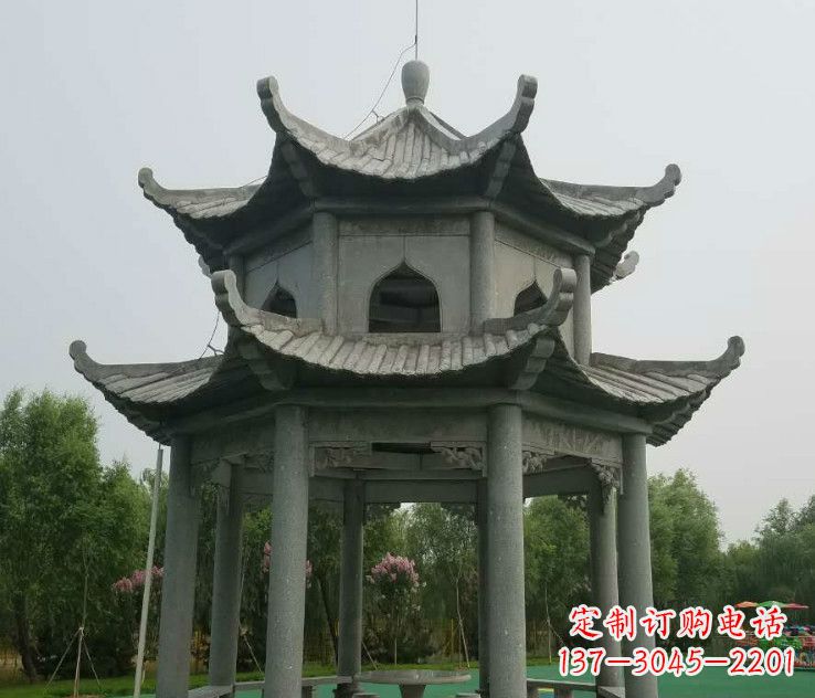 信阳精美大理石凉亭石雕