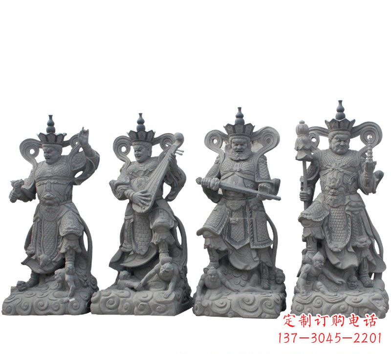 信阳四大天王大理石雕塑