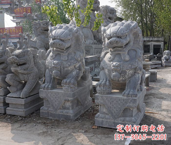 信阳大理石狮子雕塑