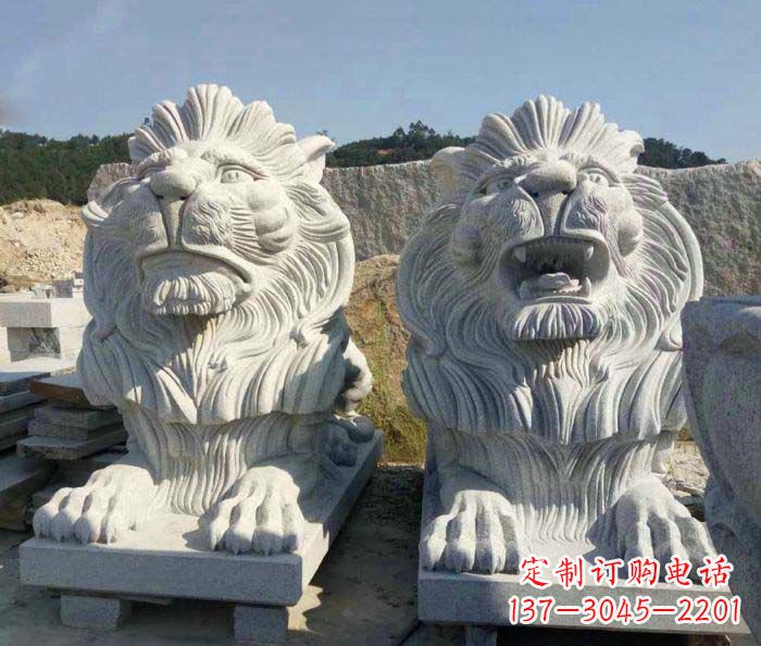 信阳大理石西洋欧式石狮子雕塑