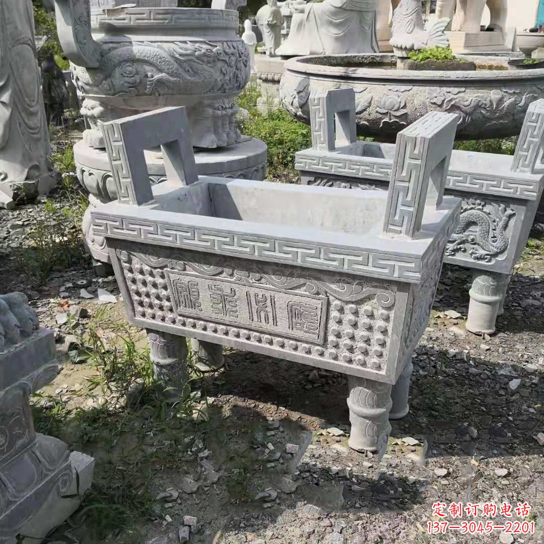 信阳精美大理石香炉石雕