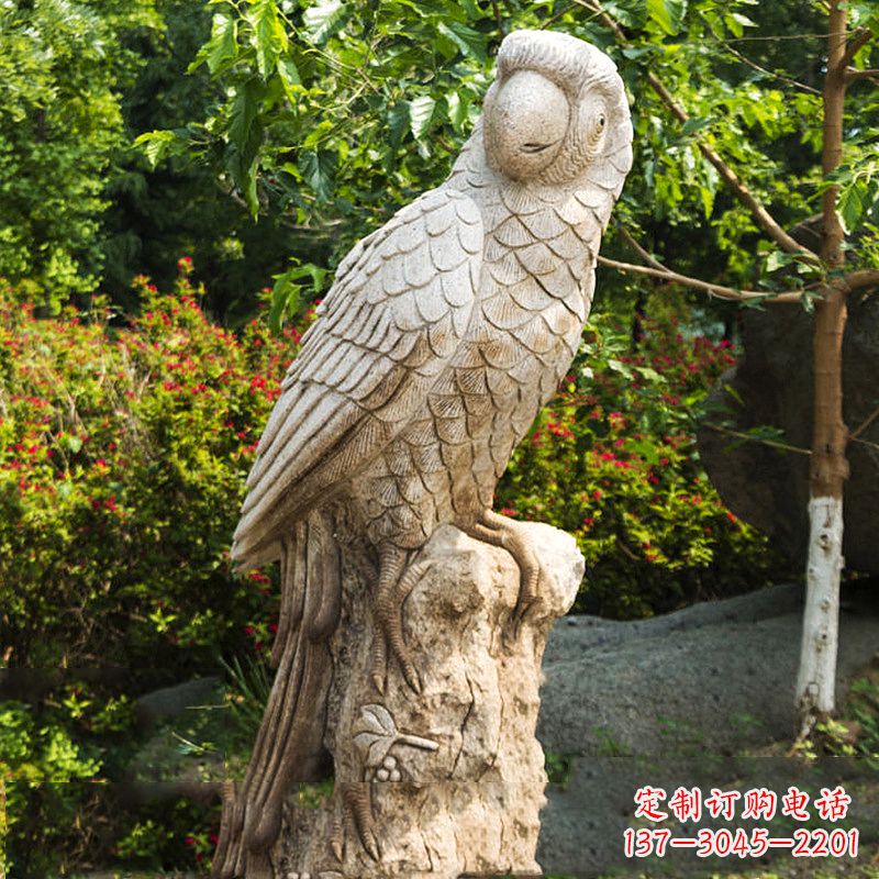 信阳大理石鹦鹉雕塑,完美点缀生活空间