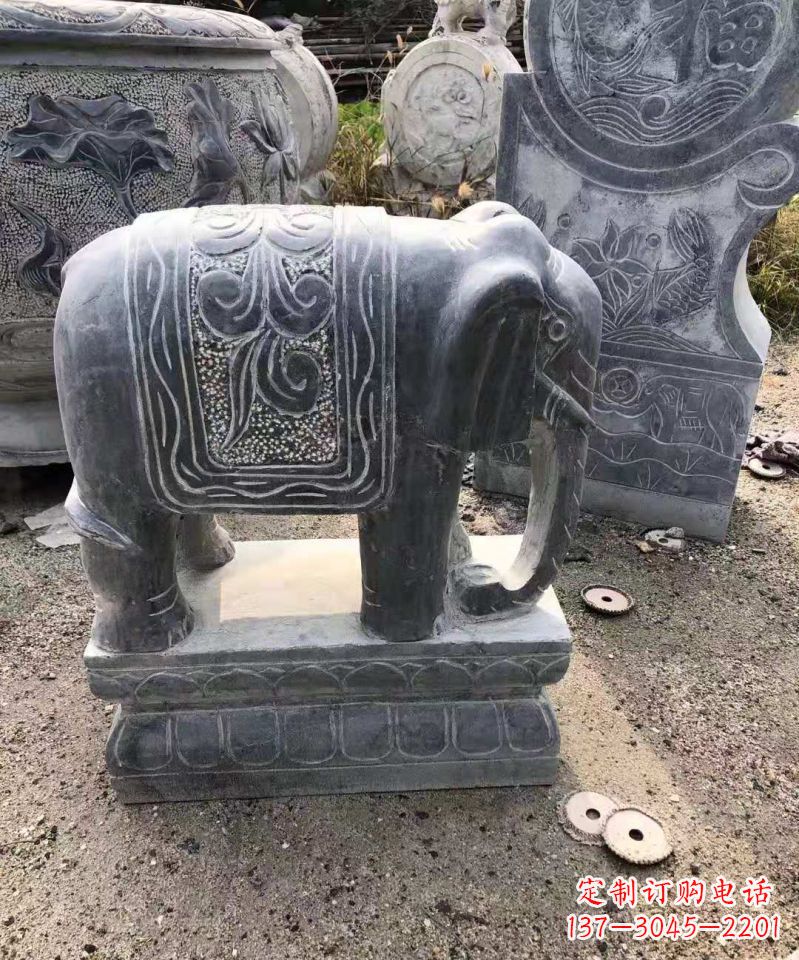 信阳大理石大象雕塑