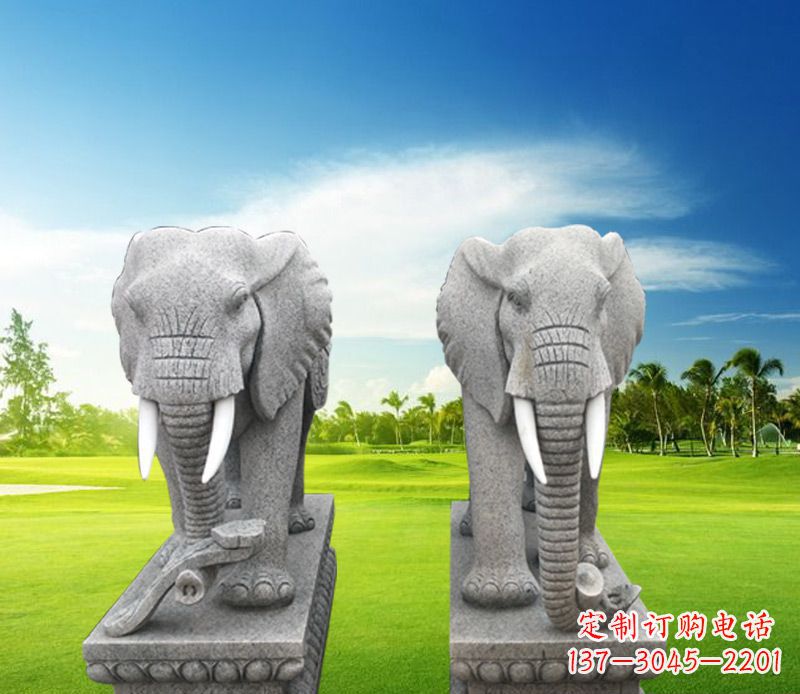 信阳精美大象雕塑,招财进宝