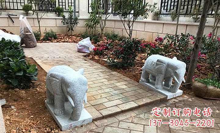 信阳大理石小象石雕,让你的大好家园更加美丽