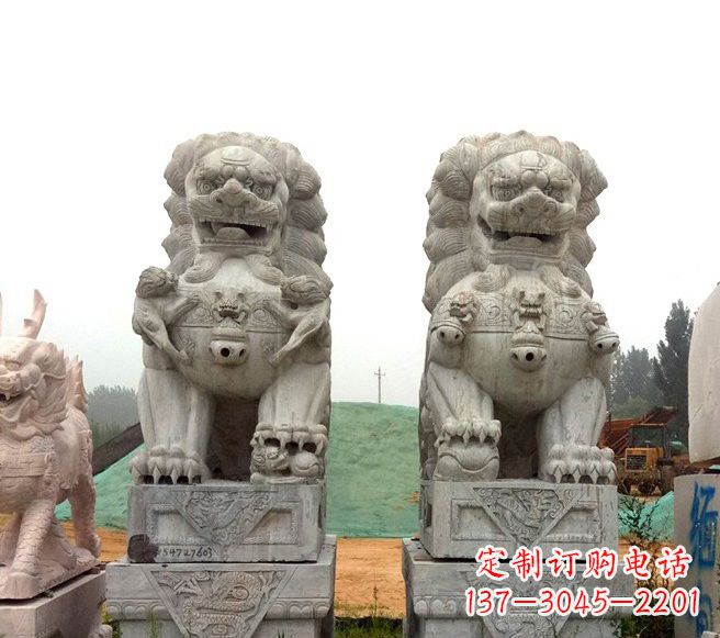 信阳传统大理石狮子雕塑