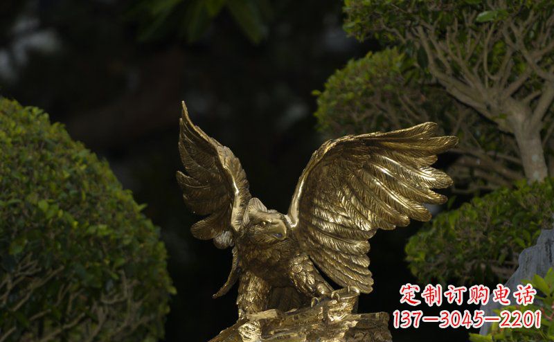 信阳精美大鹏展翅老鹰铜雕