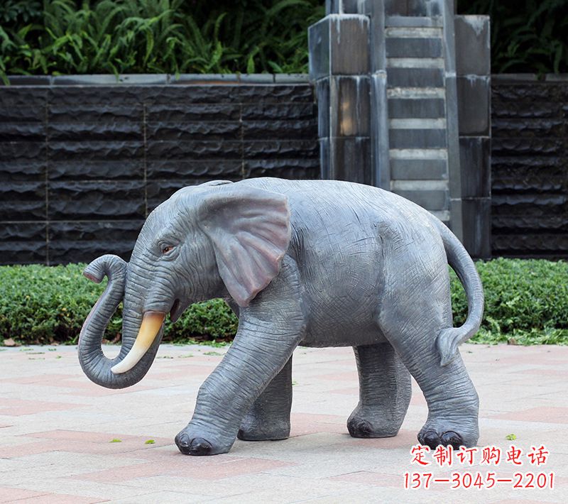 信阳大象 石雕雕塑