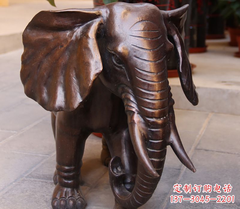 信阳大象动物铜雕