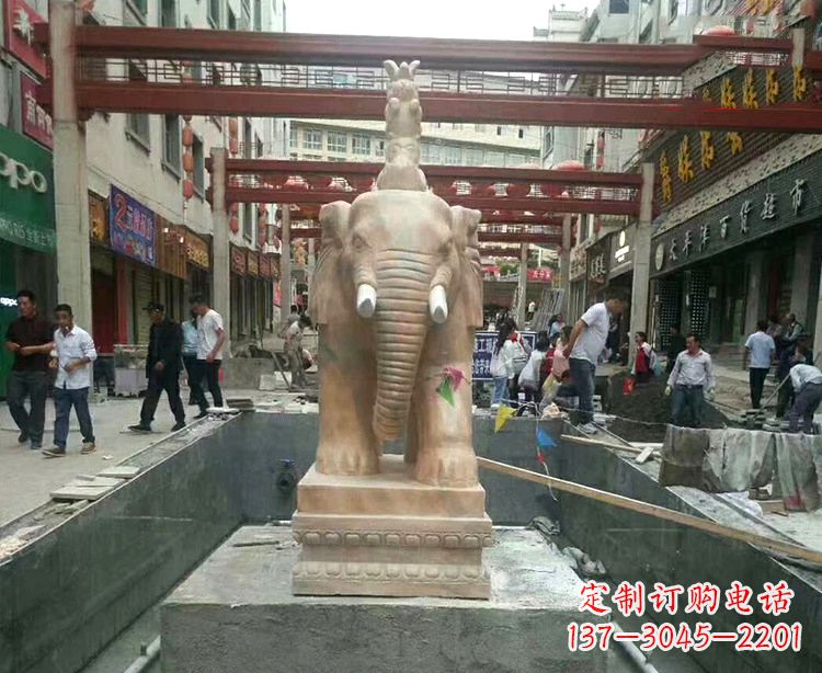 信阳大象石材雕塑