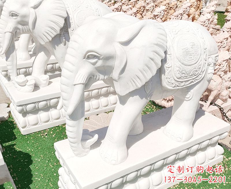 信阳大象石雕雕塑