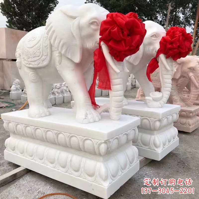 信阳大象石雕塑