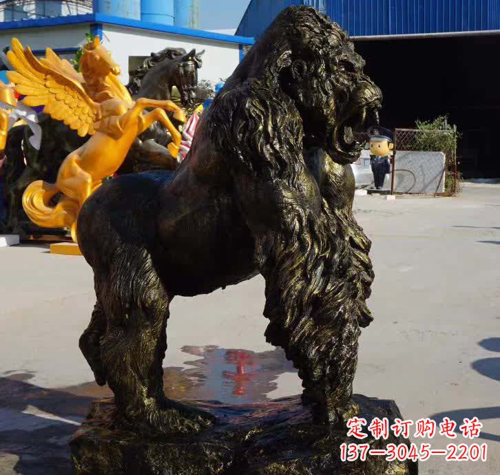 信阳大猩猩铜雕塑——匠心细节臻完美