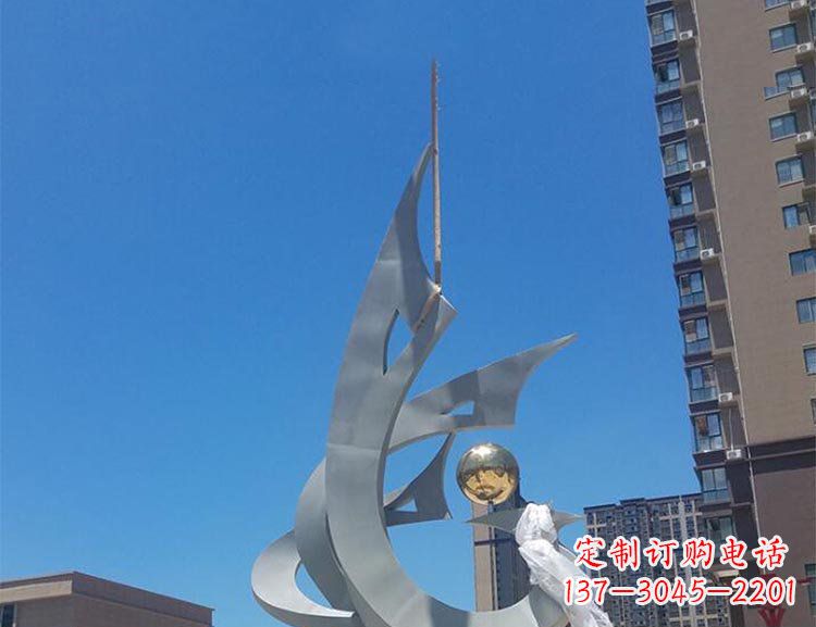 信阳精美特大不锈钢凤凰雕塑