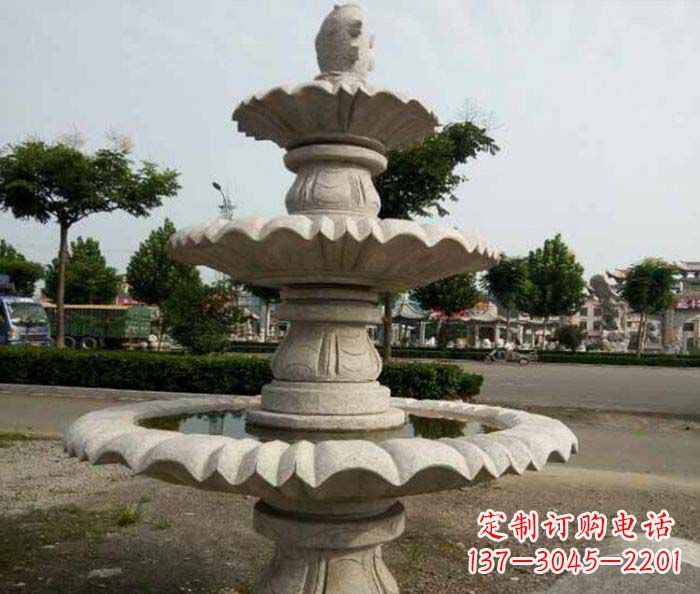 信阳精美的喷泉石雕塑