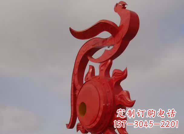 信阳精美凤凰不锈钢雕塑
