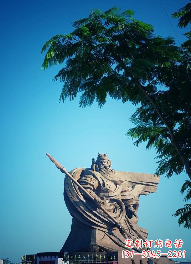 信阳大型关公石雕 定制雕塑