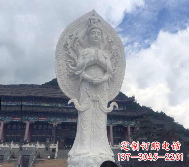 信阳精美汉白玉观音雕塑