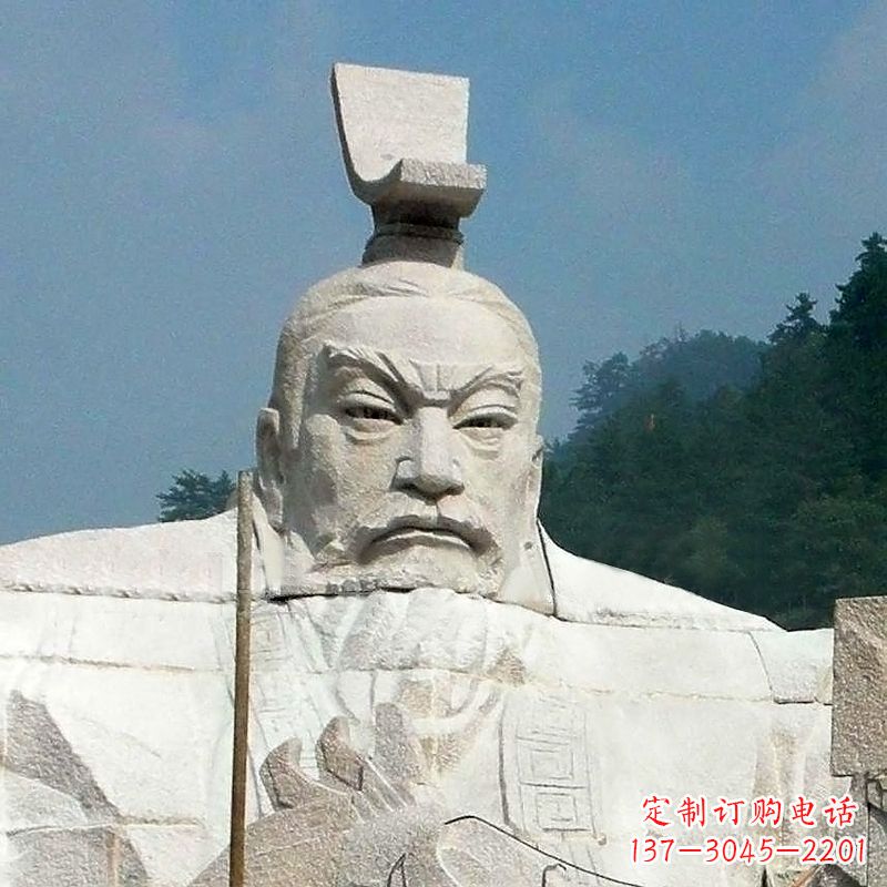 信阳汉武帝刘彻石雕塑