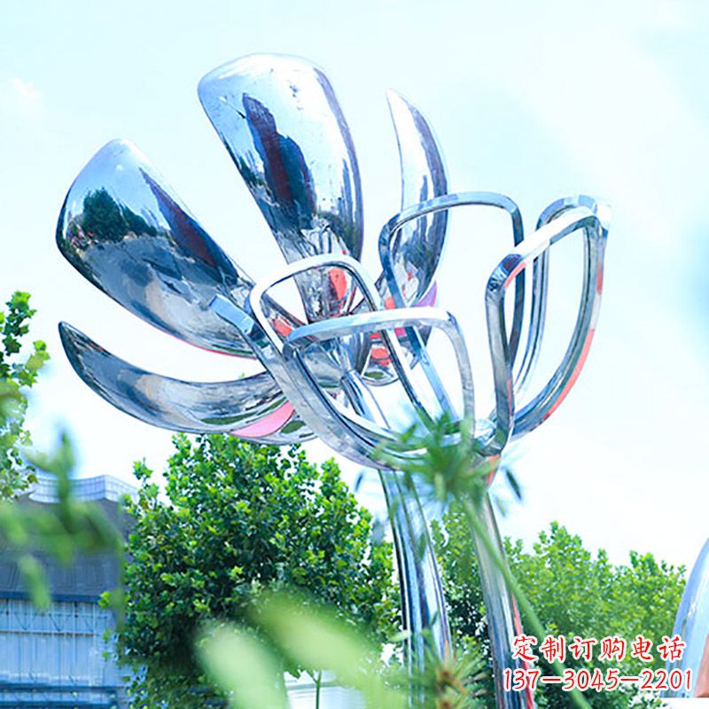 信阳精美不锈钢玫瑰雕塑